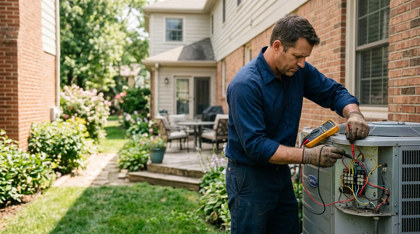 HVAC technician working near Boyertown, PA